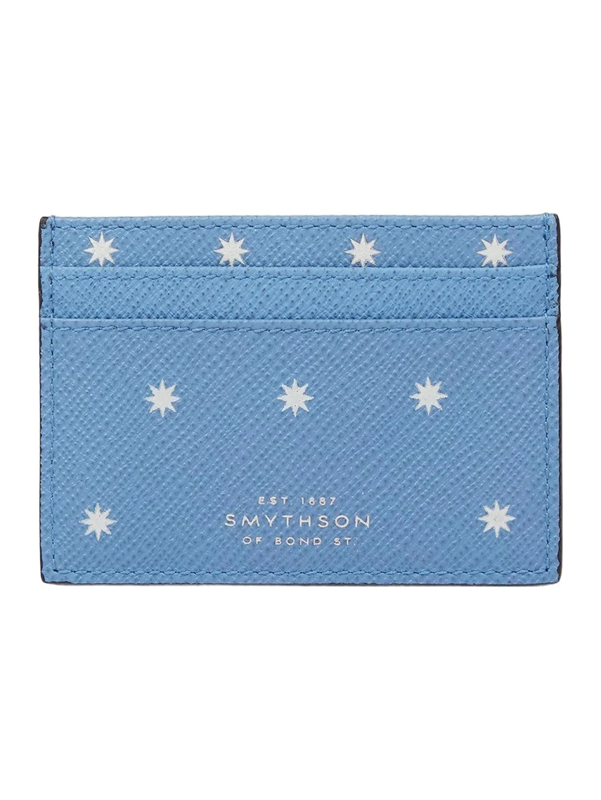 Stars Panama Leather Flat Card Holder Stars Panama Leather Flat Card Holder