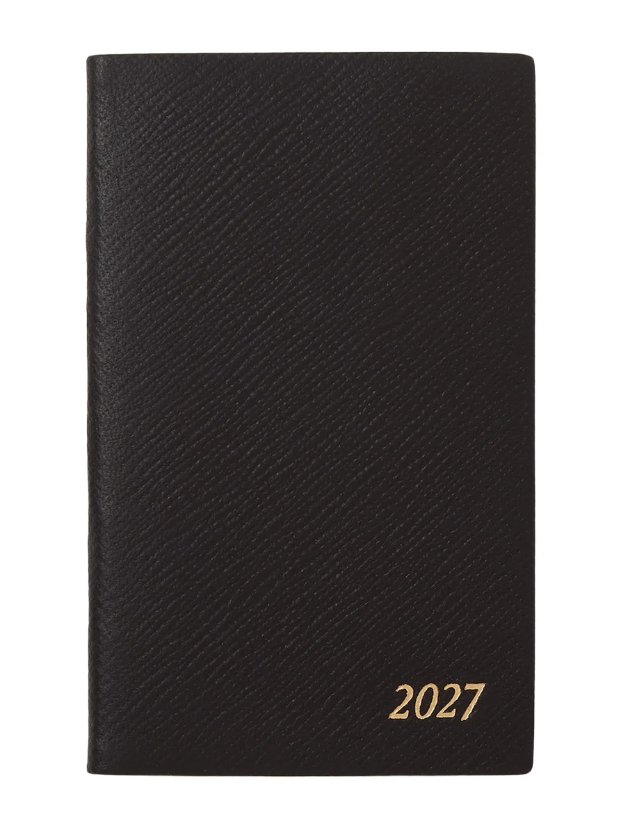 Smythson 2027 Panama Leather Weekly Agenda with Pocket