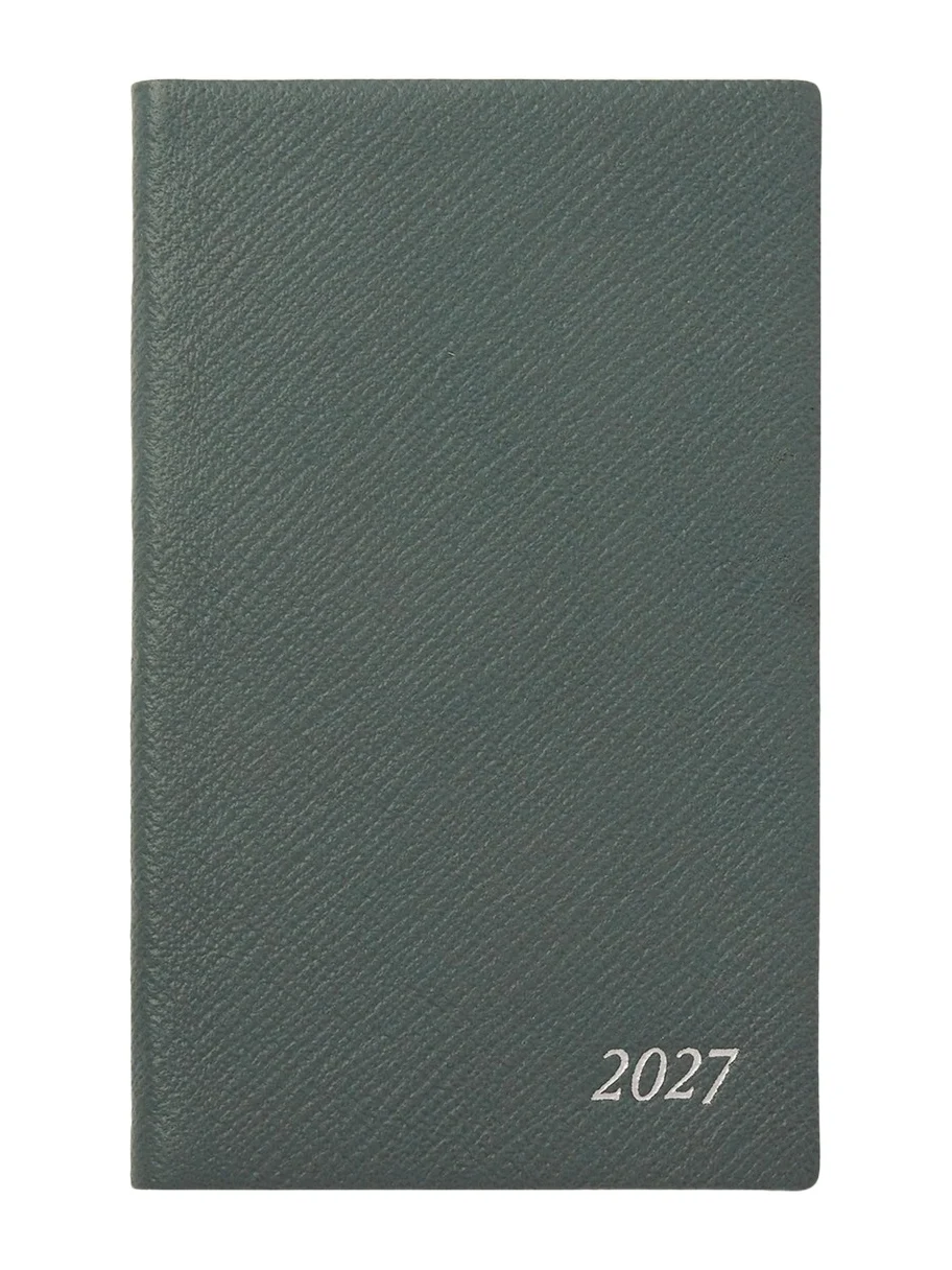 Smythson 2027 Panama Leather Weekly Agenda with Pocket