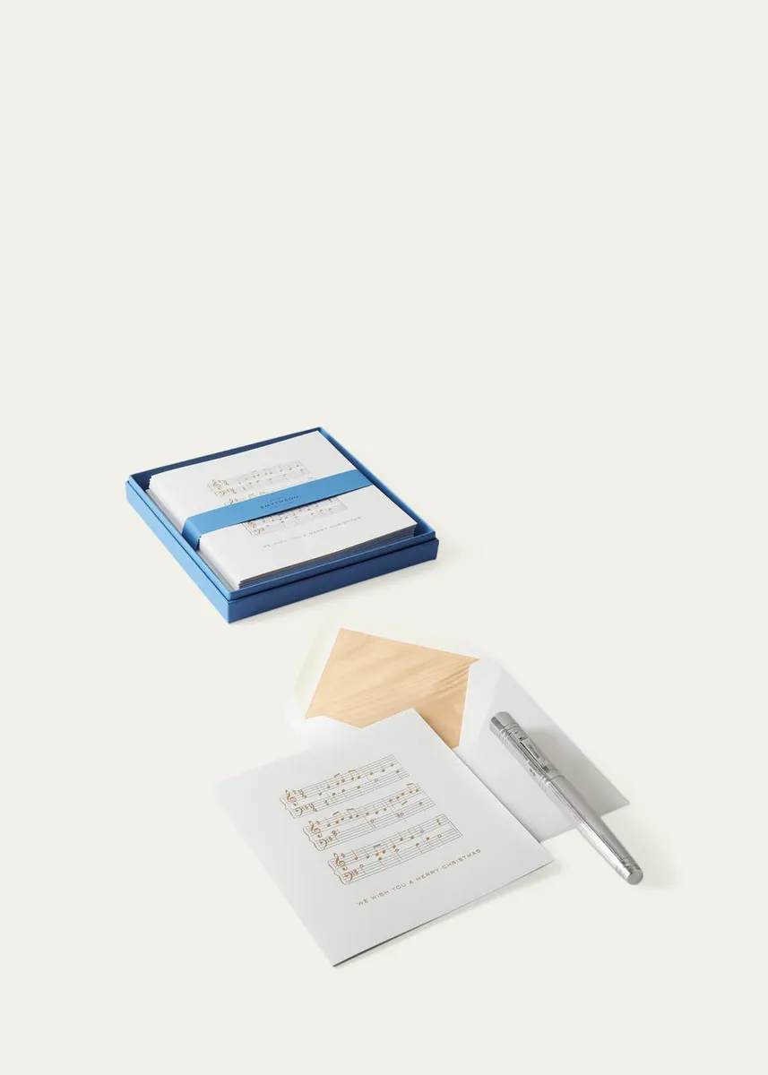 Smythson We Wish You a Merry Christmas Greeting Cards, Box of 10 | Thumbnail 2