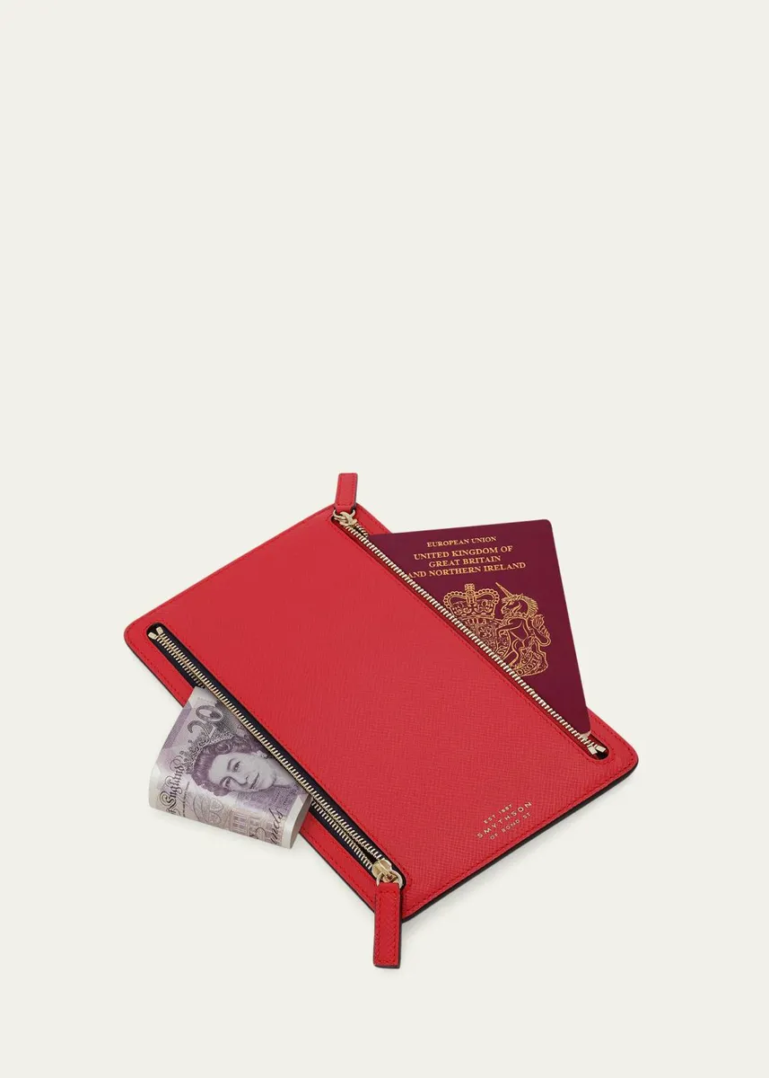 Smythson Panama Leather Multi-Zip Case | Thumbnail 2 Smythson Panama Leather Multi-Zip Case | Thumbnail 2