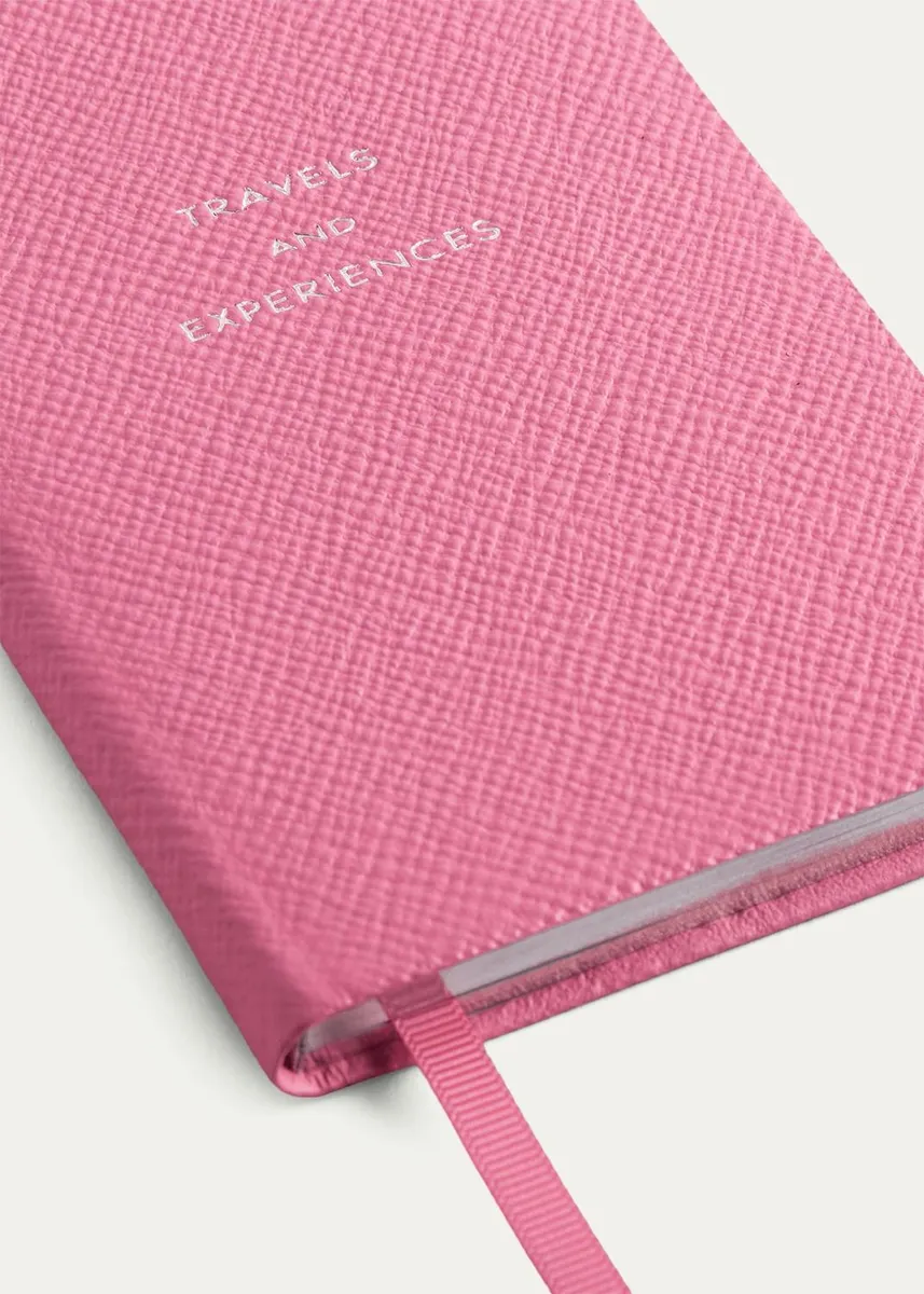 Smythson "Travels and Experiences" Panama Leather Notebook | Thumbnail 4 Smythson "Travels and Experiences" Panama Leather Notebook | Thumbnail 4