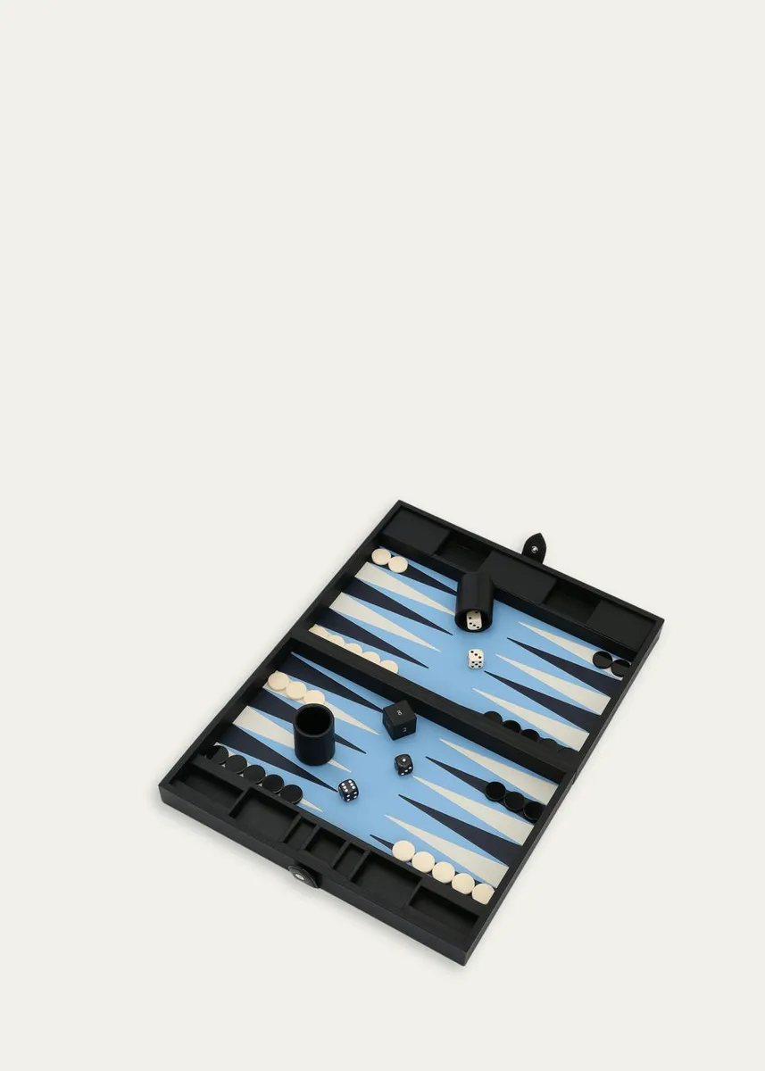 Smythson Panama Leather Medium Backgammon Case | Thumbnail 2