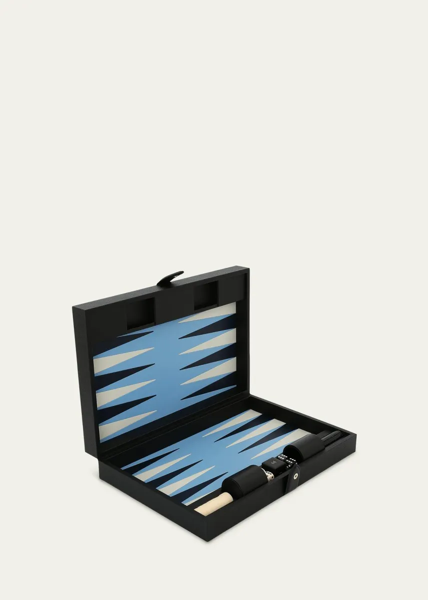Smythson Panama Leather Medium Backgammon Case | Thumbnail 3