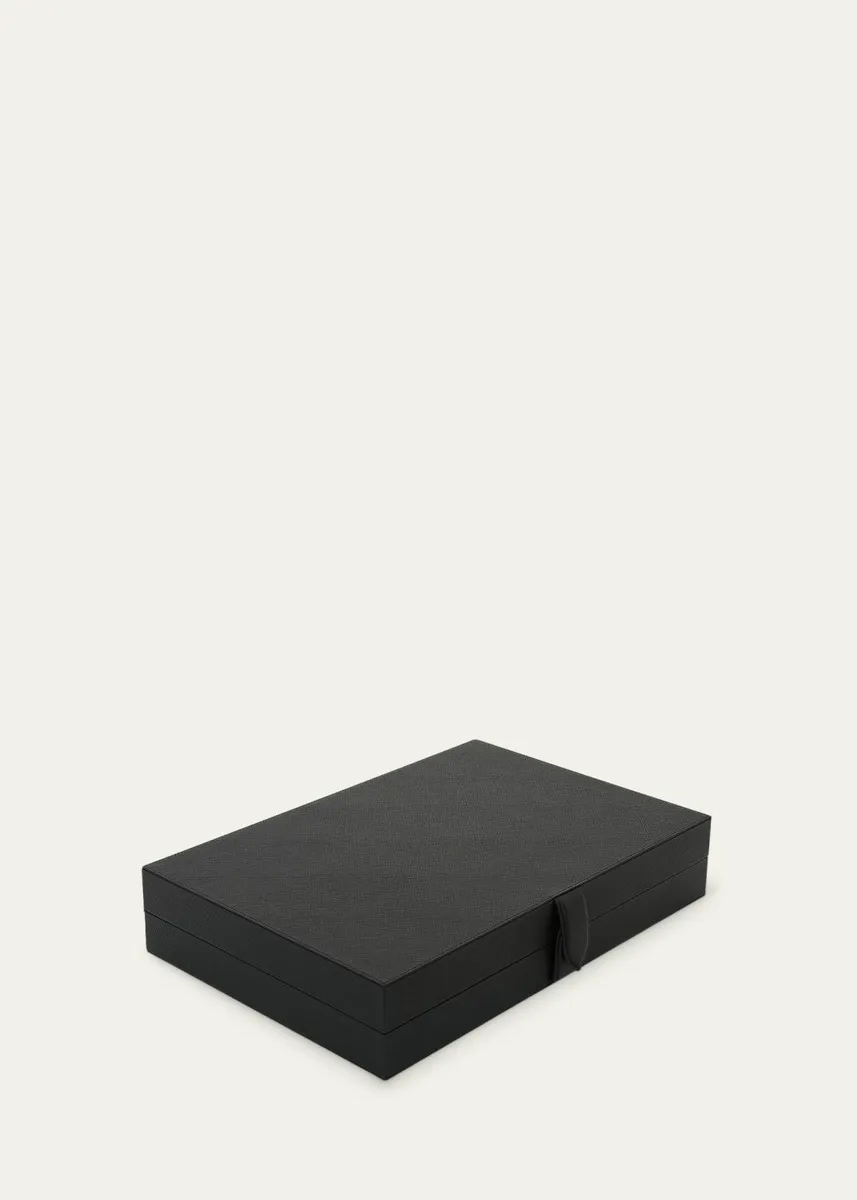 Smythson Panama Leather Medium Backgammon Case | Thumbnail 4