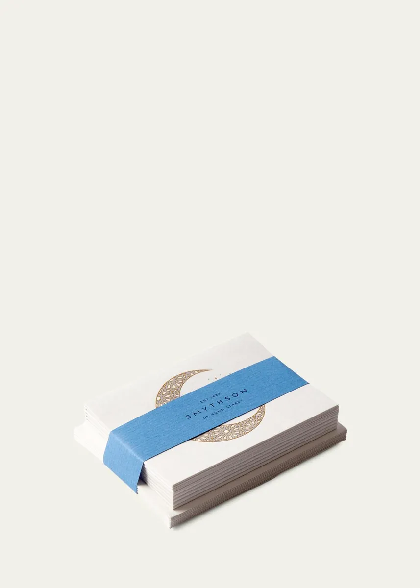 Smythson Gold Moon Cards, Box of 10 | Thumbnail 2 Smythson Gold Moon Cards, Box of 10 | Thumbnail 2