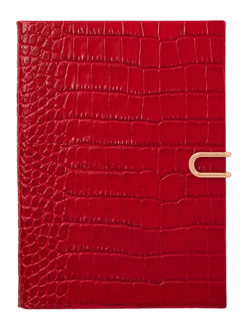 Soho 2027 Weekly Journal in Mara Croc-Embossed Leather with Slide Soho 2027 Weekly Journal in Mara Croc-Embossed Leather with Slide