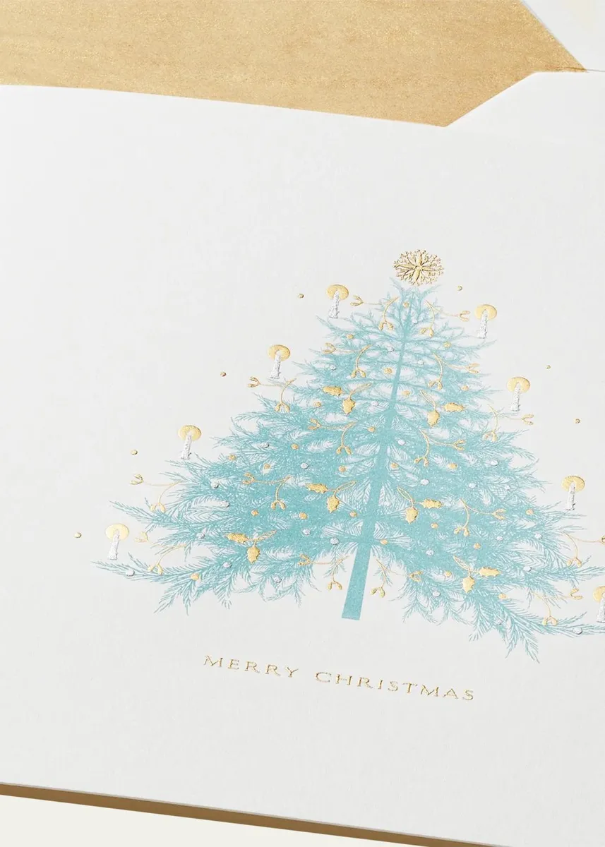 Smythson Fir Tree Christmas Cards, Box of 10 | Thumbnail 2 Smythson Fir Tree Christmas Cards, Box of 10 | Thumbnail 2