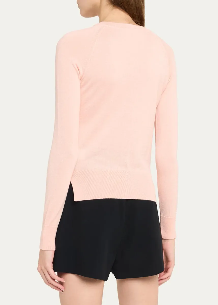Simone Rocha Turbo Crystal Rose Crewneck Cardigan | Thumbnail 3