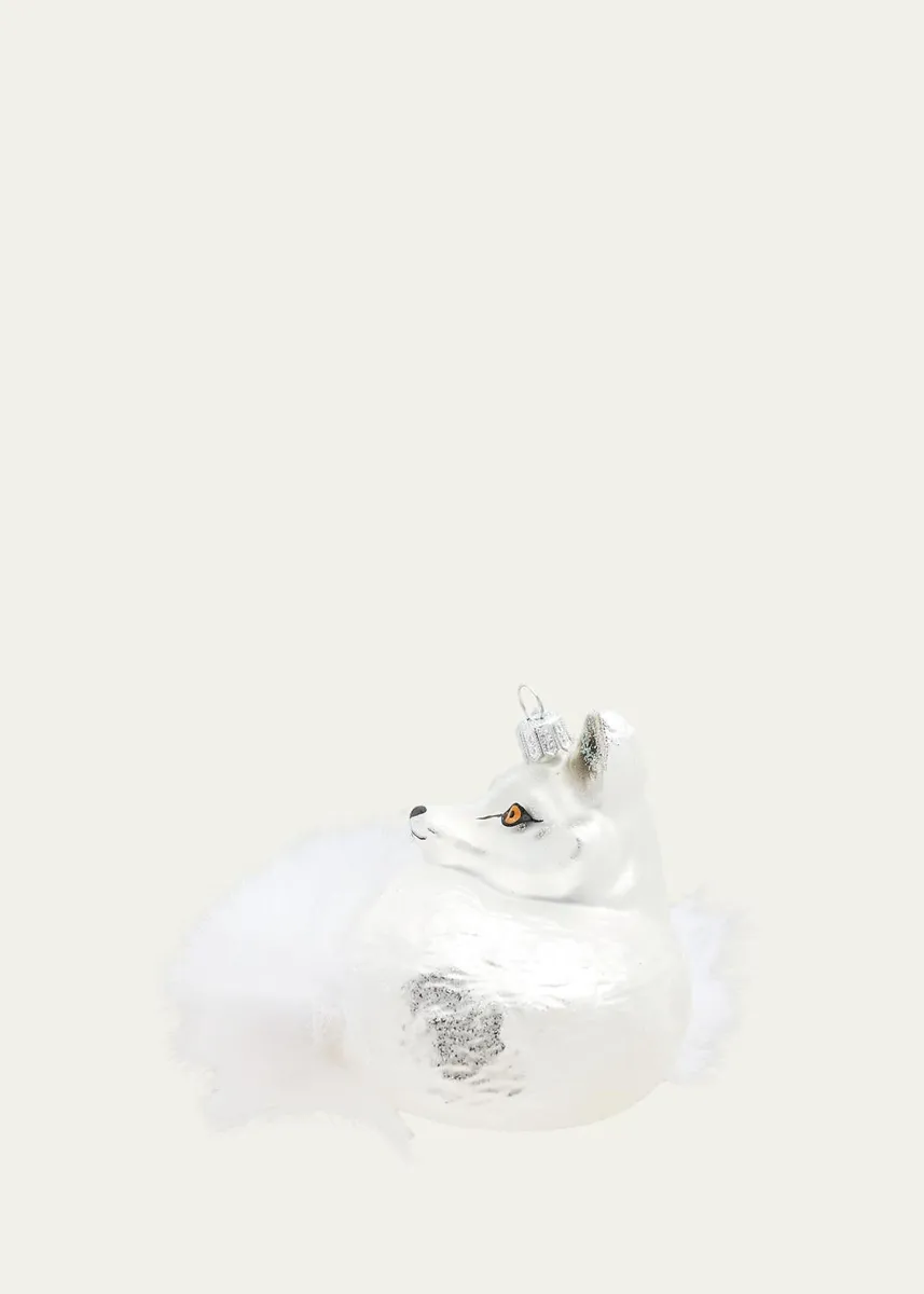 Bergdorf Goodman White Fox Christmas Ornament | Thumbnail 2 Bergdorf Goodman White Fox Christmas Ornament | Thumbnail 2