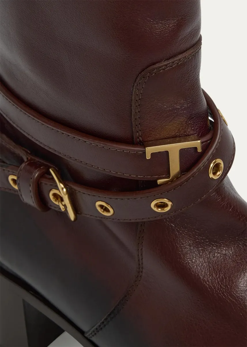 Tod's 60MM Leather Ankle Boots | Thumbnail 5 Tod's 60MM Leather Ankle Boots | Thumbnail 5