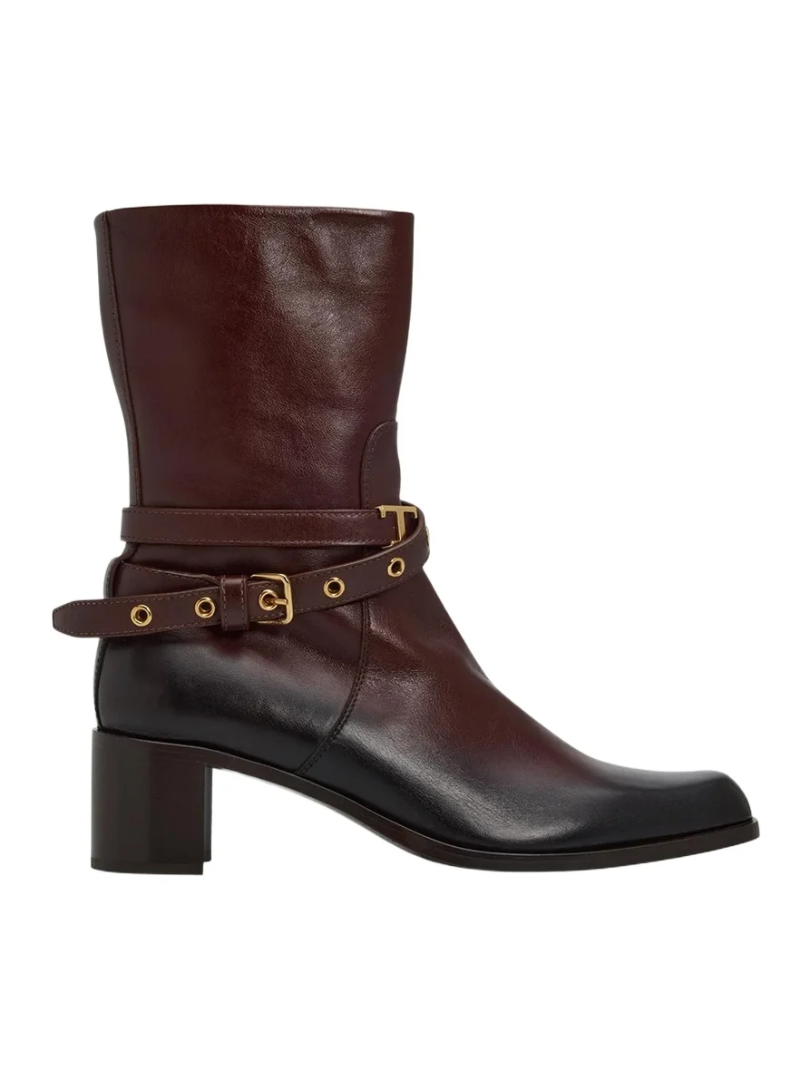 60MM Leather Ankle Boots