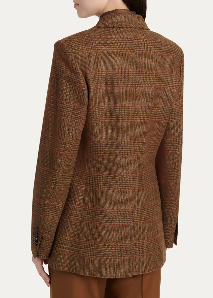 Kiton Prince of Wales Check Cashmere Double-Breasted Jacket | Thumbnail 3 Kiton Prince of Wales Check Cashmere Double-Breasted Jacket | Thumbnail 3