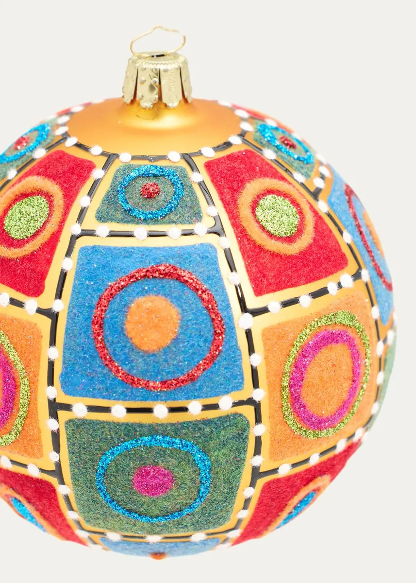Bergdorf Goodman Patchwork Ball Ornament | Thumbnail 2 Bergdorf Goodman Patchwork Ball Ornament | Thumbnail 2