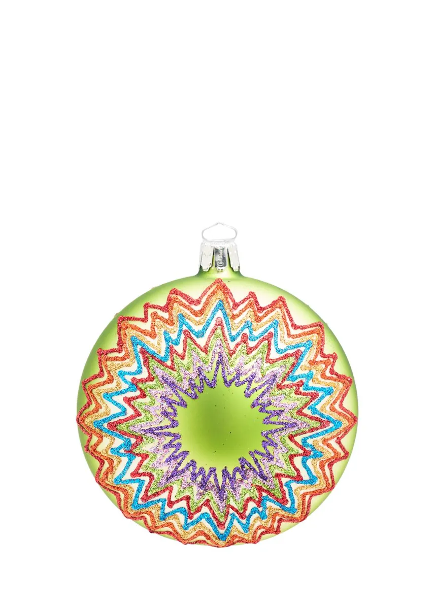 Bergdorf Goodman Zigzag Glass Ornament | Thumbnail 3 Bergdorf Goodman Zigzag Glass Ornament | Thumbnail 3
