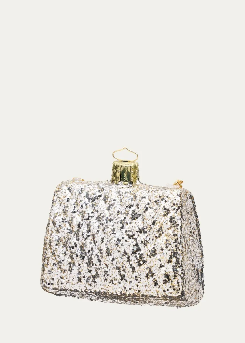 Bergdorf Goodman Glitter Handbag Ornament | Thumbnail 2 Bergdorf Goodman Glitter Handbag Ornament | Thumbnail 2