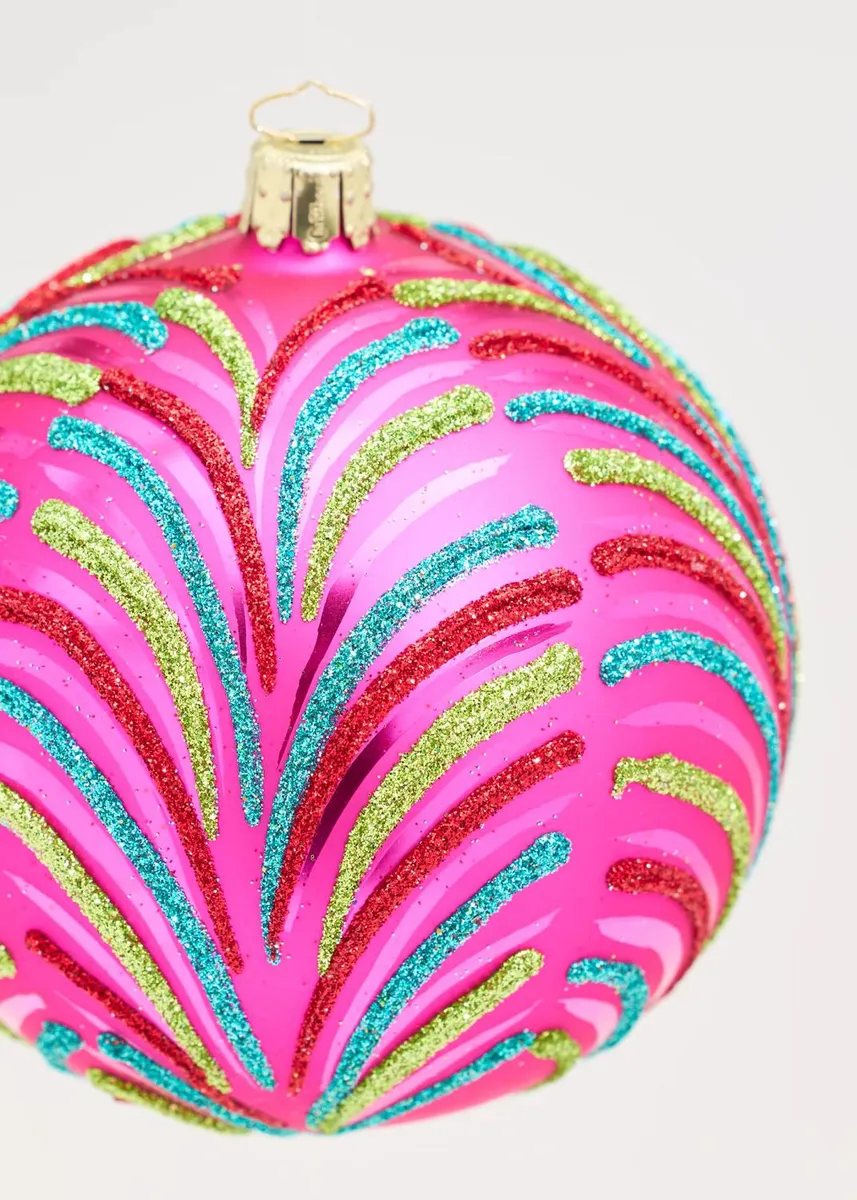 Bergdorf Goodman Fusti Glitter Sphere Christmas Ornament | Thumbnail 2