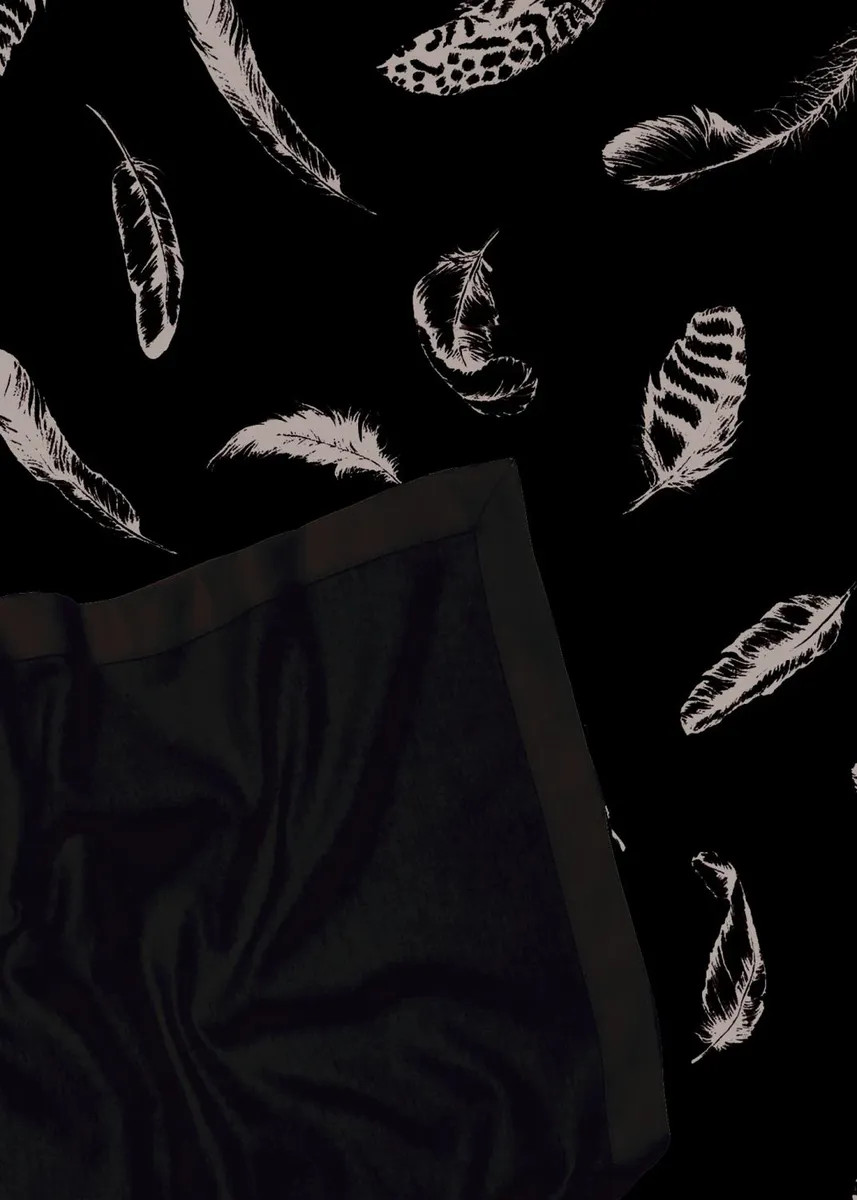 Alonpi Leaf-Print Cashmere & Wool Throw | Thumbnail 3