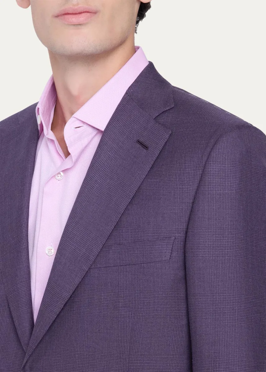 Brioni Men's Prince of Wales Two-Button Sport Coat | Thumbnail 5