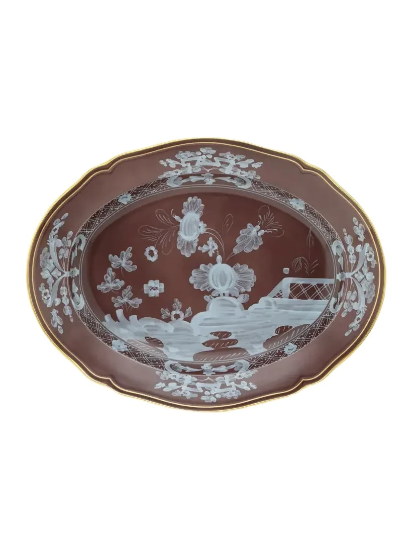 Floral Oval Porcelain Platter Floral Oval Porcelain Platter