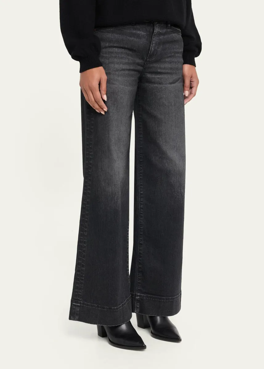 Moussy Vintage Pintuck Flare Jeans | Thumbnail 4 Moussy Vintage Pintuck Flare Jeans | Thumbnail 4