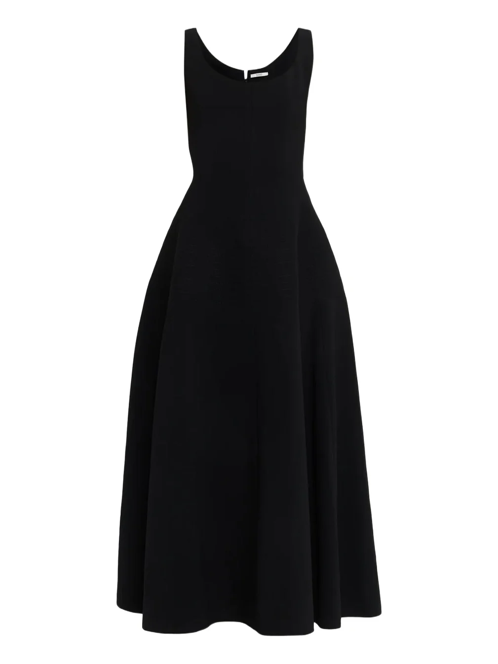 Alodia Sleeveless Stripe Embroidered Cady Flared Maxi Dress Alodia Sleeveless Stripe Embroidered Cady Flared Maxi Dress