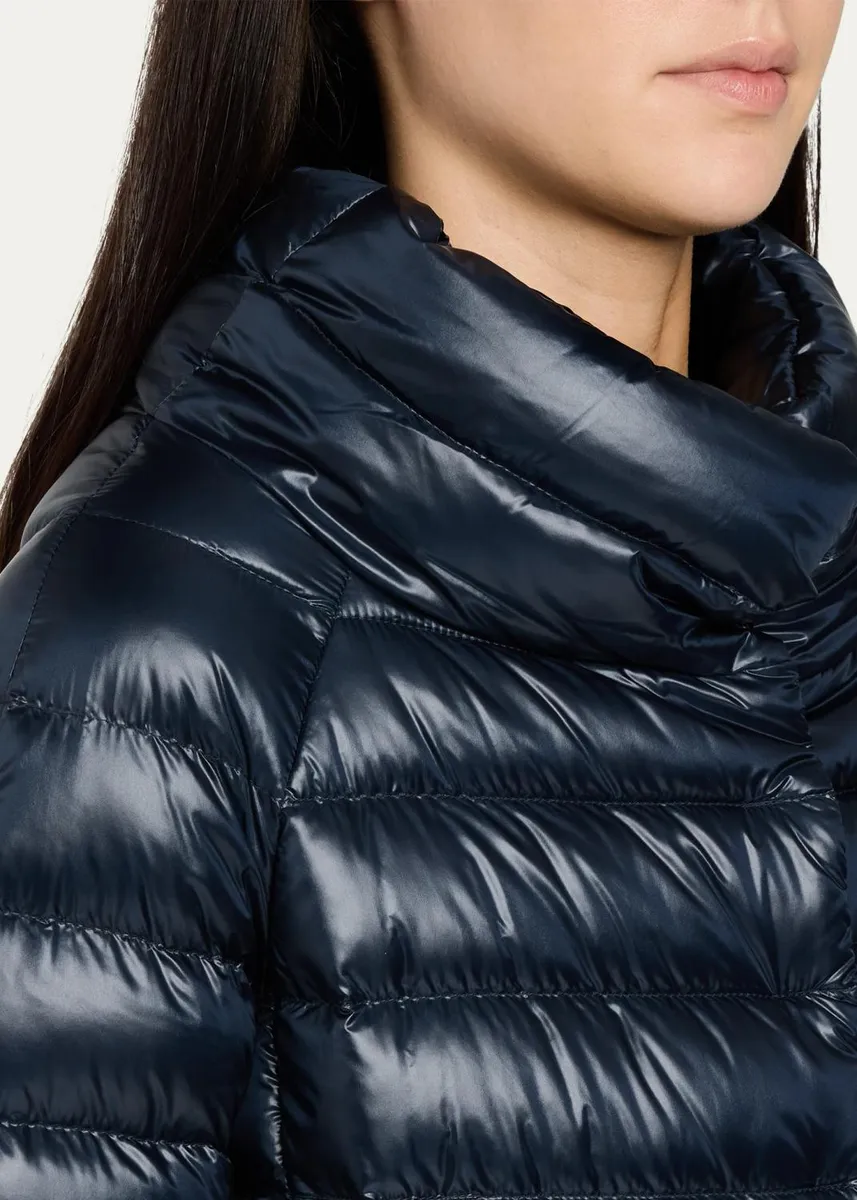 HERNO Iconico Piumino Sofia Water-Resistant Nylon Ultralight Puffer Jacket | Thumbnail 13
