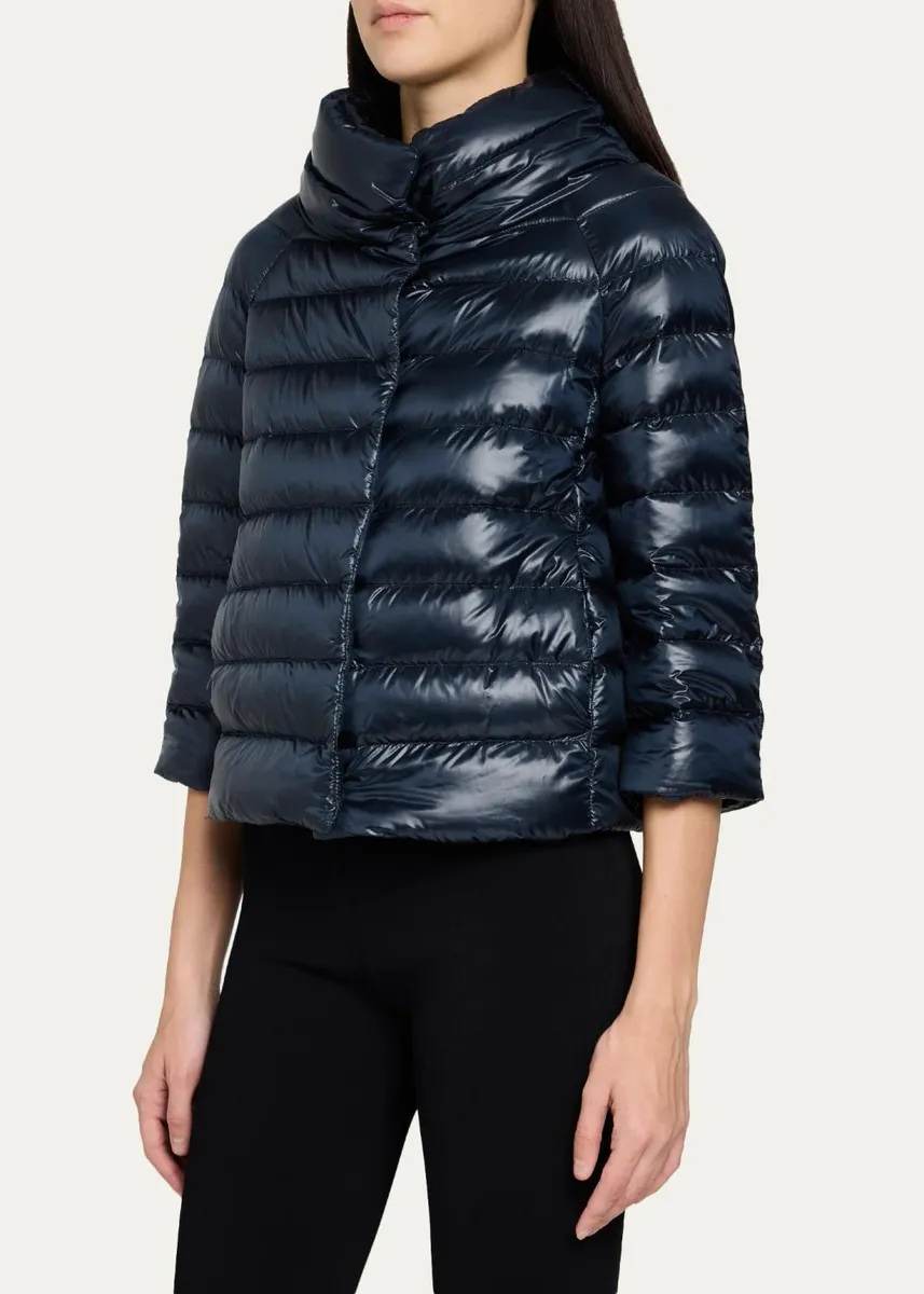HERNO Iconico Piumino Sofia Water-Resistant Nylon Ultralight Puffer Jacket | Thumbnail 8 HERNO Iconico Piumino Sofia Water-Resistant Nylon Ultralight Puffer Jacket | Thumbnail 8