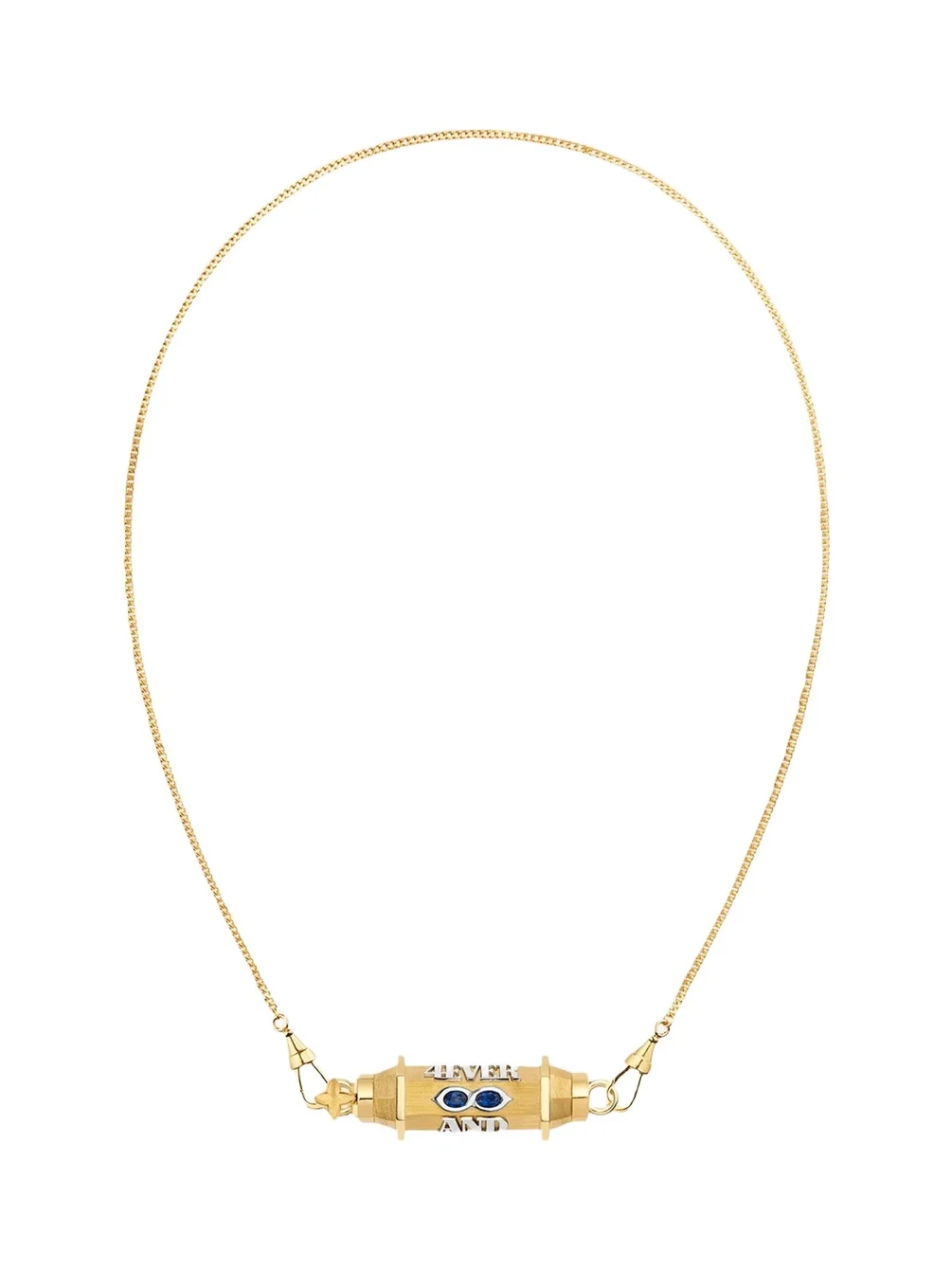 Forever and Ever 18K Yellow Gold & Sapphire Necklace/14.5"L Forever and Ever 18K Yellow Gold & Sapphire Necklace/14.5"L