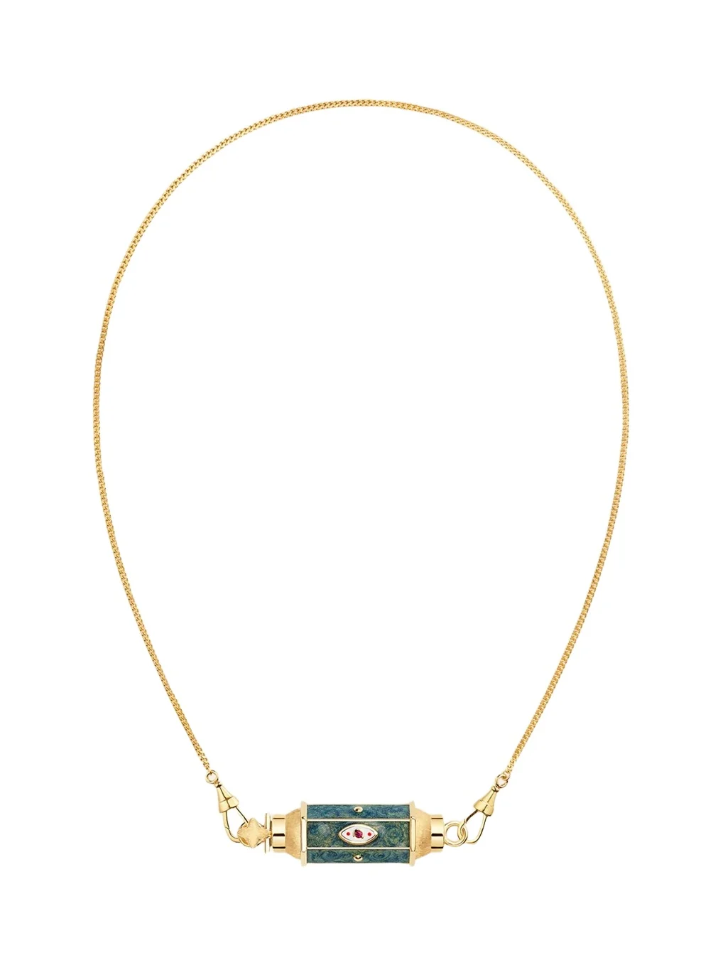 18K Yellow Gold & Ruby Necklace 18K Yellow Gold & Ruby Necklace
