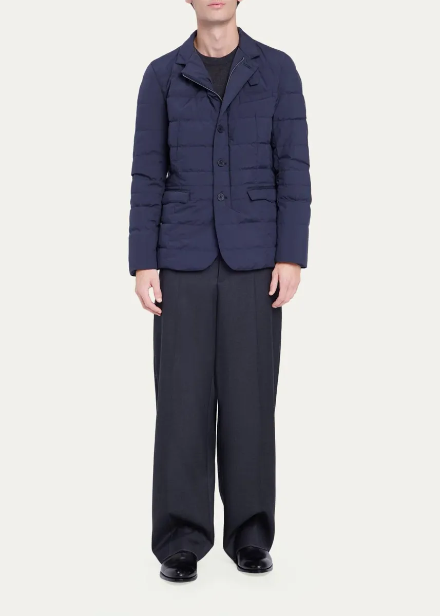 HERNO Men's Quilted Stand-Collar Jacket | Thumbnail 2