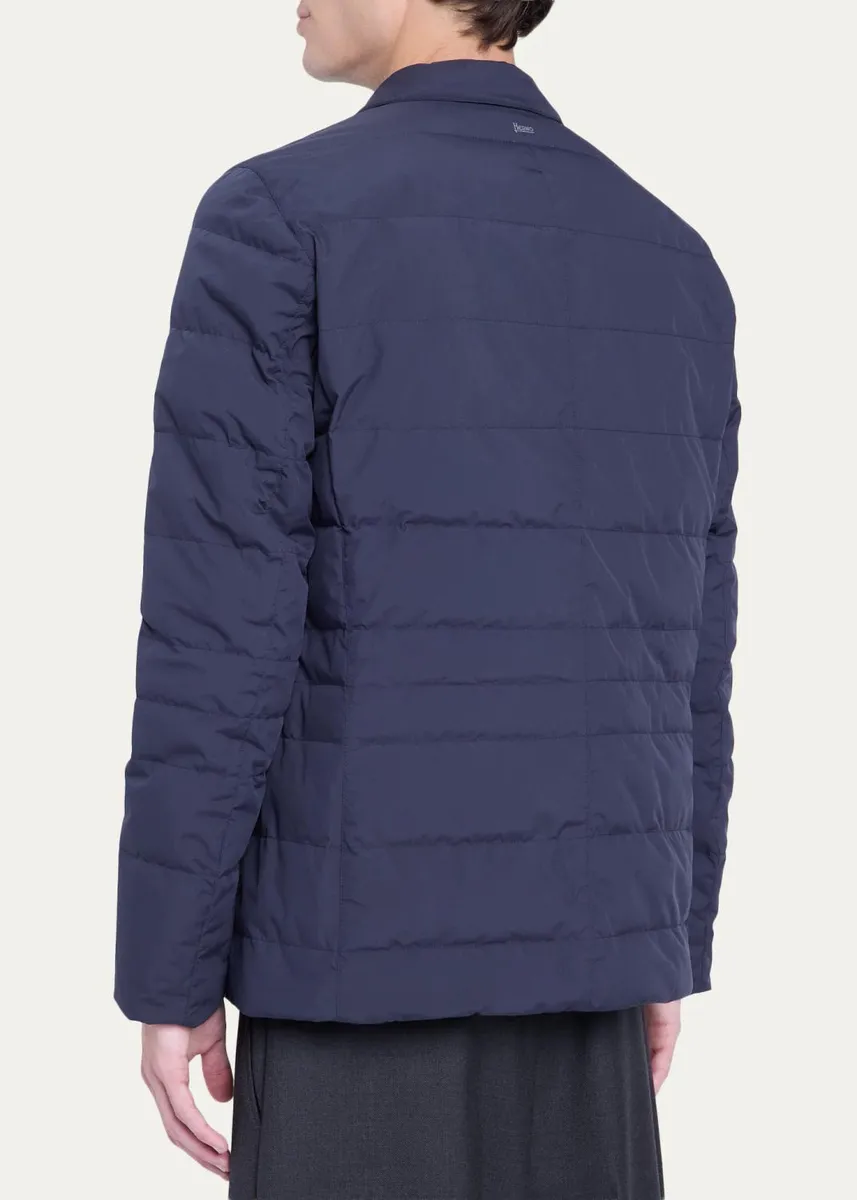 HERNO Men's Quilted Stand-Collar Jacket | Thumbnail 3