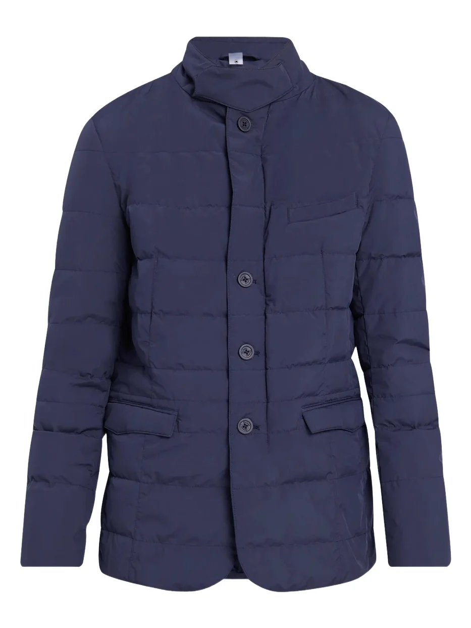 HERNO Men's Quilted Stand-Collar Jacket