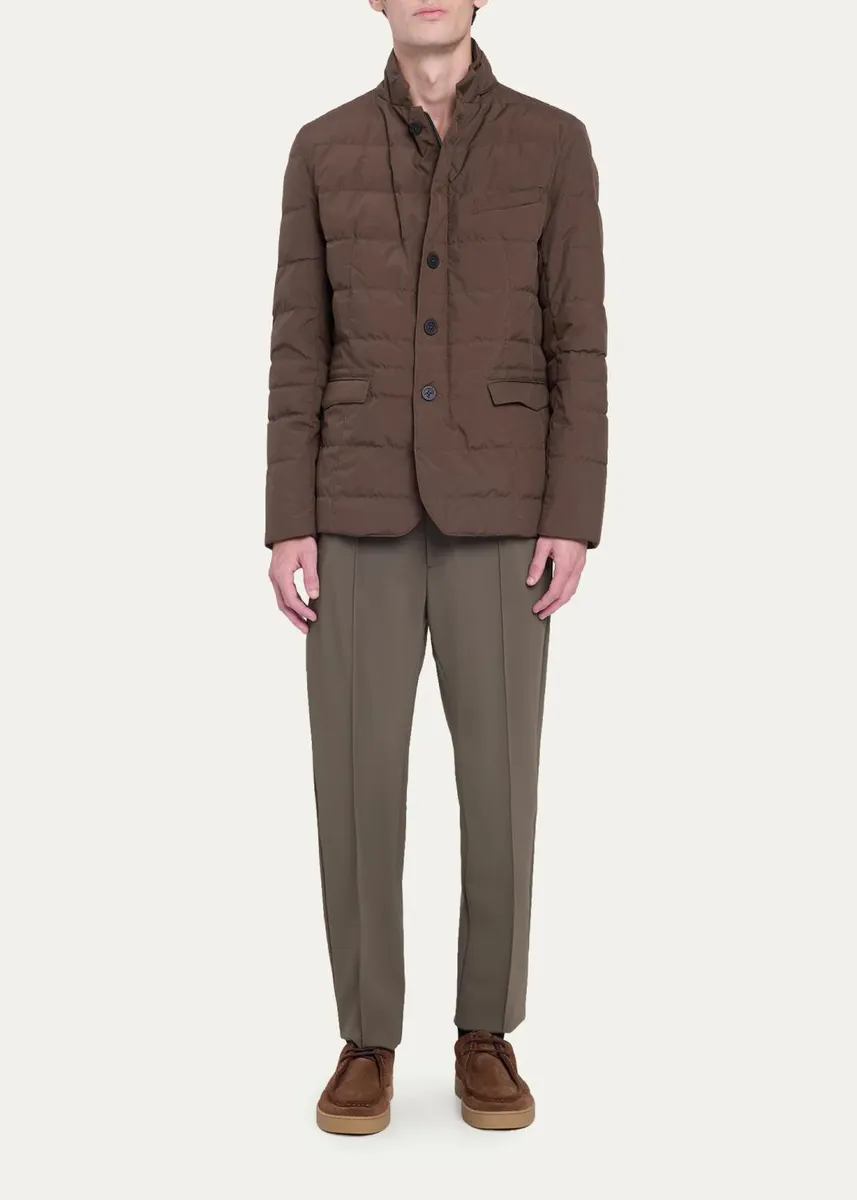 HERNO Men's Quilted Stand-Collar Jacket | Thumbnail 2 HERNO Men's Quilted Stand-Collar Jacket | Thumbnail 2