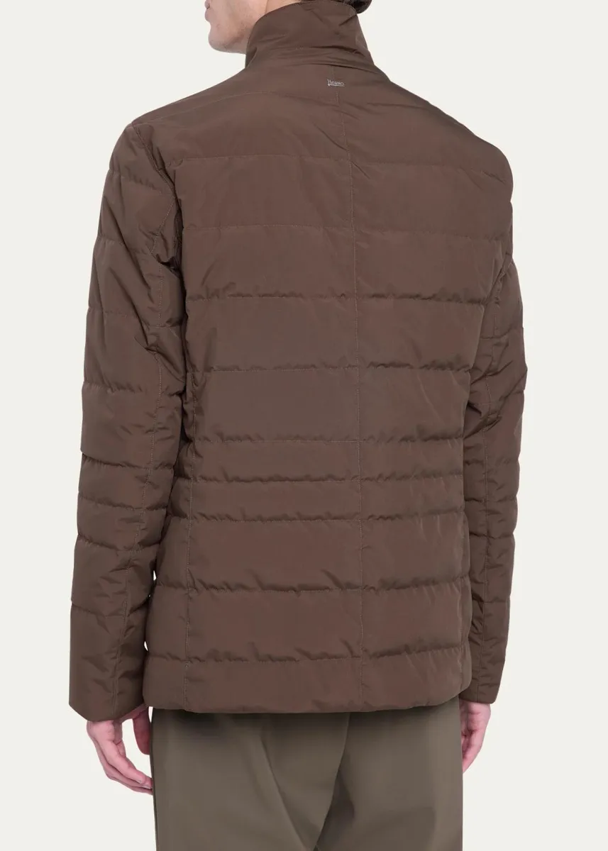 HERNO Men's Quilted Stand-Collar Jacket | Thumbnail 3 HERNO Men's Quilted Stand-Collar Jacket | Thumbnail 3
