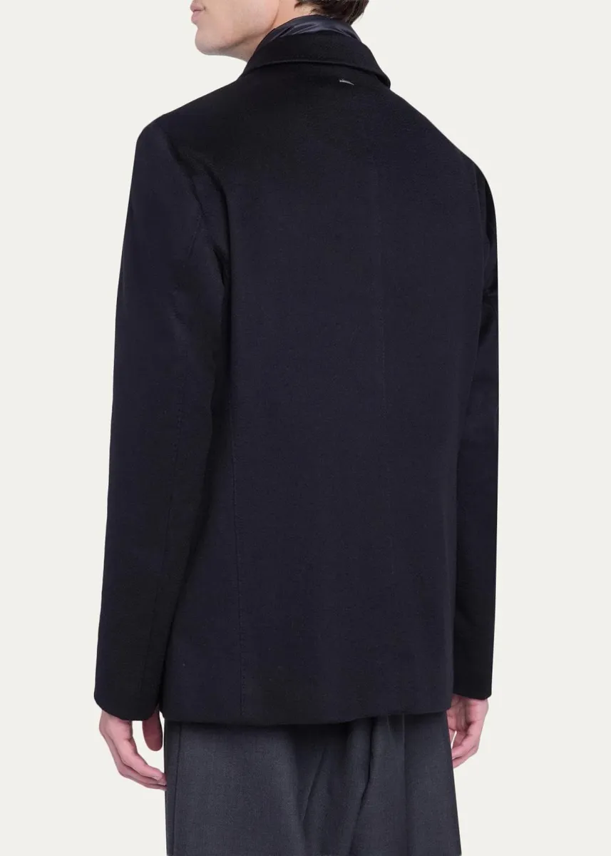 HERNO Men's Cashmere Blazer with Quilted Bib | Thumbnail 3 HERNO Men's Cashmere Blazer with Quilted Bib | Thumbnail 3