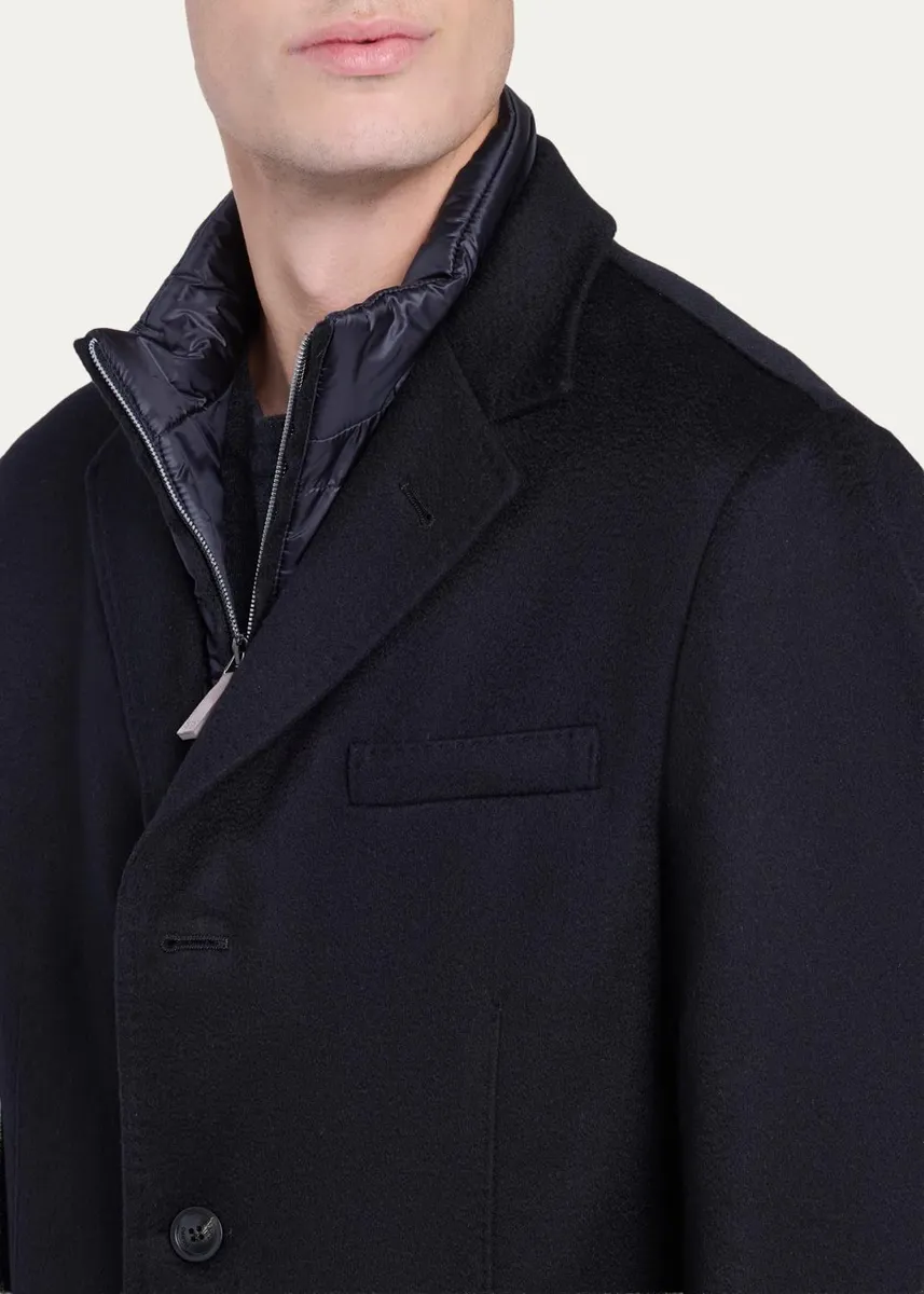 HERNO Men's Cashmere Blazer with Quilted Bib | Thumbnail 5 HERNO Men's Cashmere Blazer with Quilted Bib | Thumbnail 5