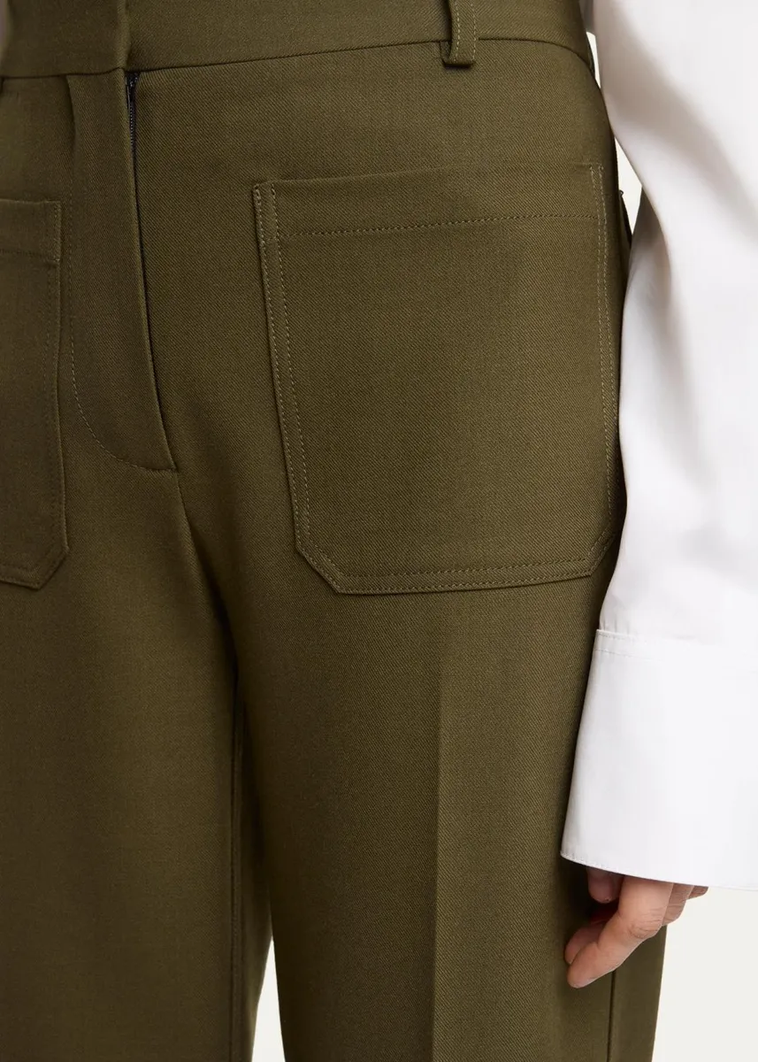 Victoria Beckham Alina Patch Pocket Wide-Leg Trousers | Thumbnail 5