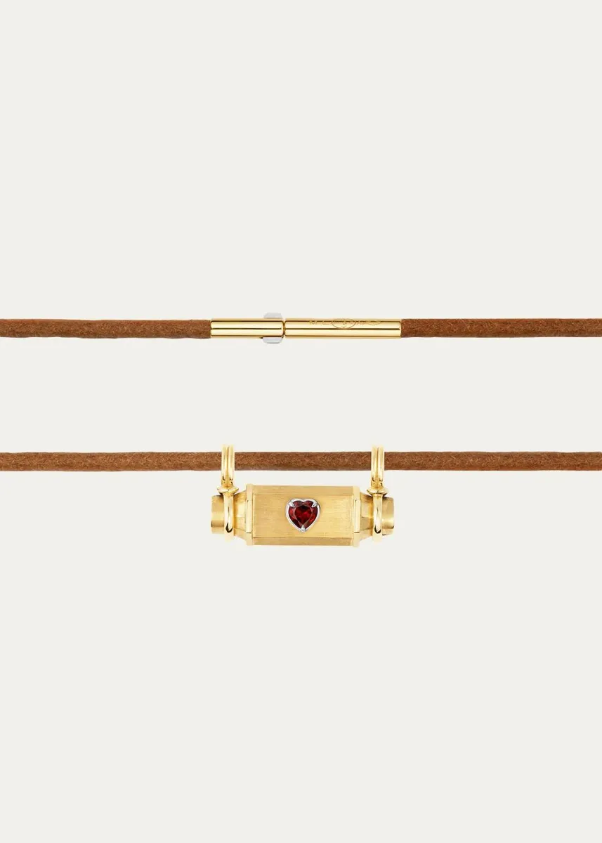 Marie Lichtenberg 18K Yellow Gold & Garnet Necklace | Thumbnail 3 Marie Lichtenberg 18K Yellow Gold & Garnet Necklace | Thumbnail 3