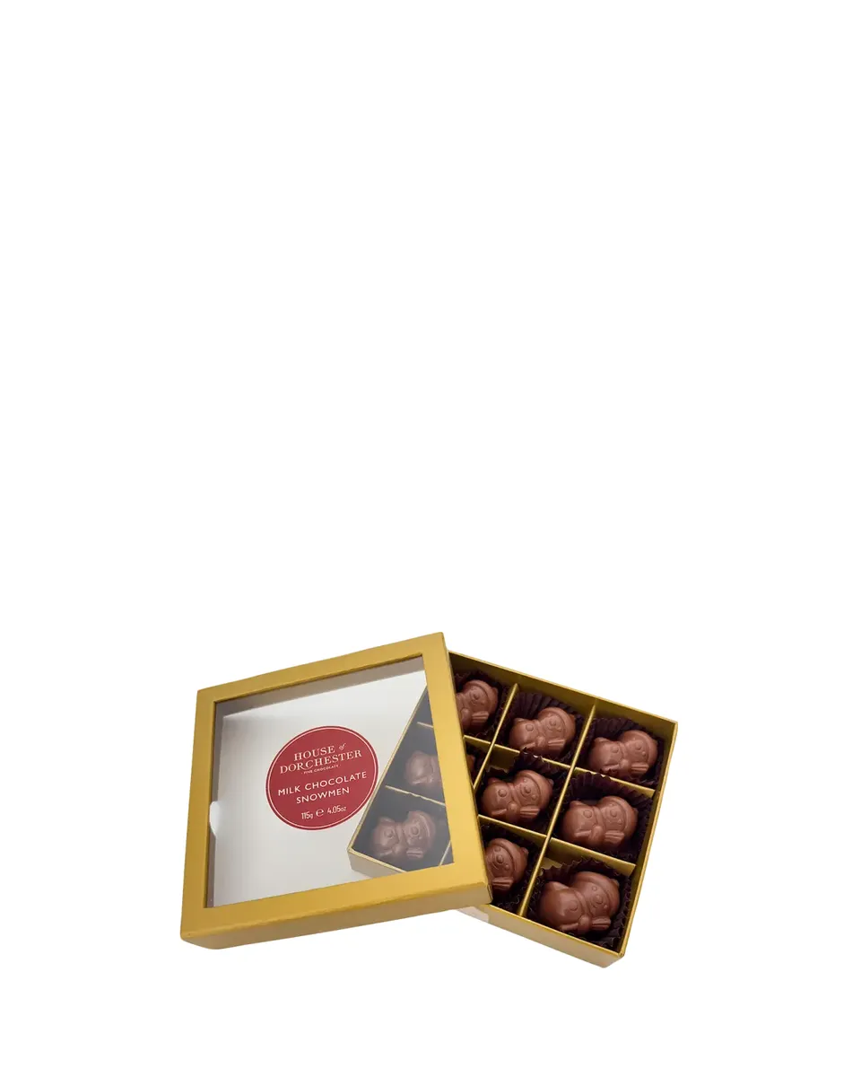 House of Dorchester Milk Chocolate Snowmen Gift Box, 9 Count | Thumbnail 2 House of Dorchester Milk Chocolate Snowmen Gift Box, 9 Count | Thumbnail 2