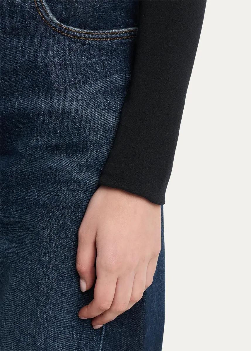 Balenciaga High-Rise Engineered Barrel-Leg Jeans | Thumbnail 5