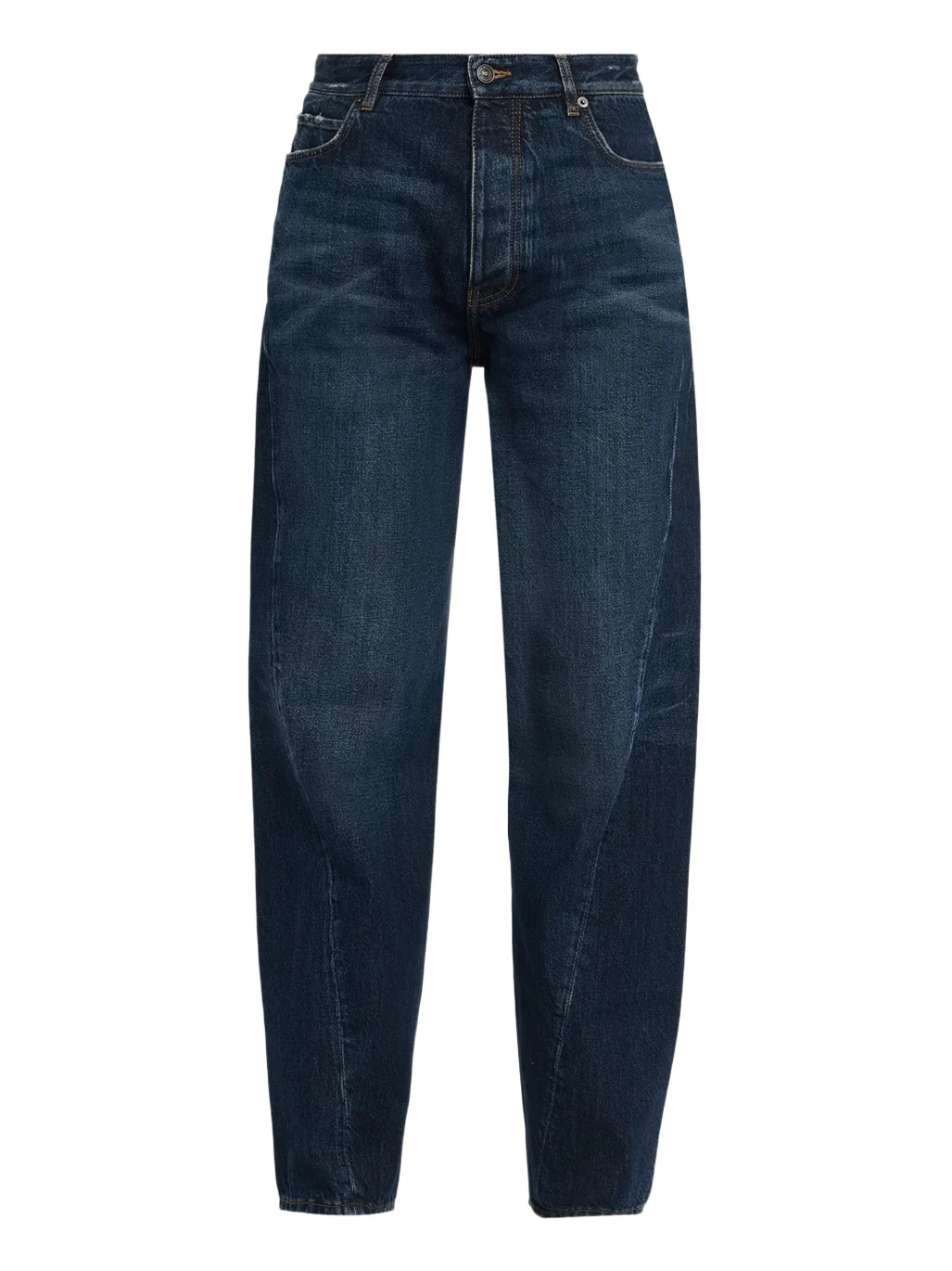 High-Rise Engineered Barrel-Leg Jeans High-Rise Engineered Barrel-Leg Jeans