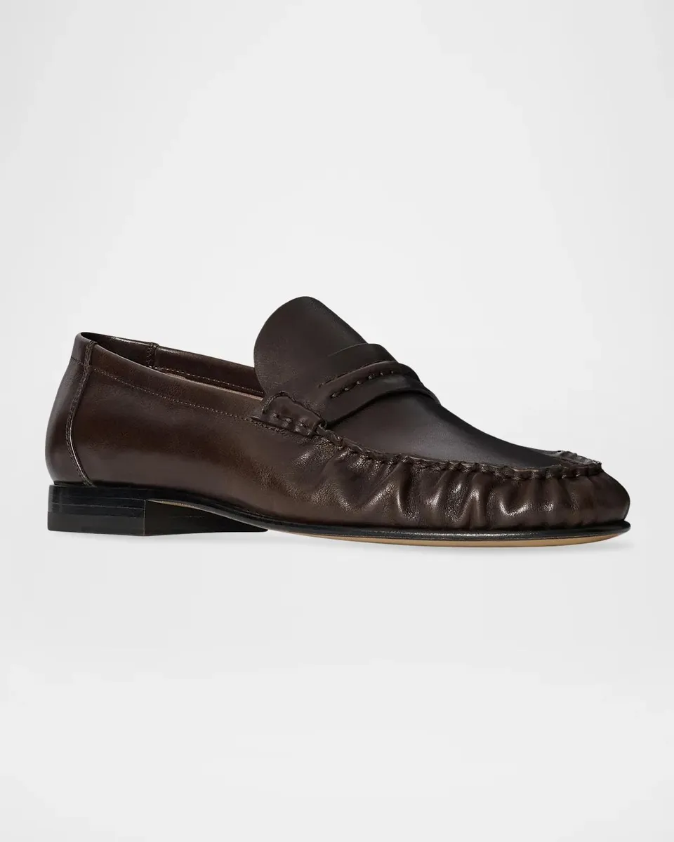 The Row Theo Leather Moccasin Loafers | Thumbnail 2 The Row Theo Leather Moccasin Loafers | Thumbnail 2