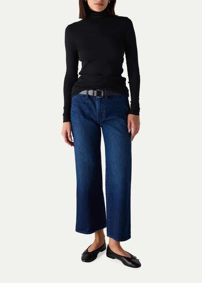 AMO Denim Robbie Cropped Denim Trousers | Thumbnail 2