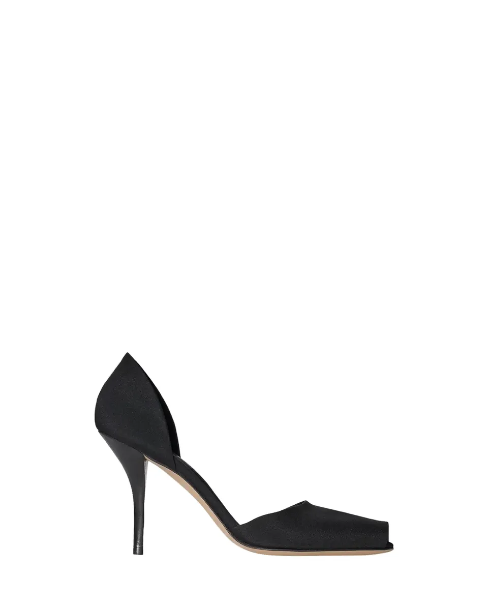 The Row 80mm Noor Satin d'Orsay Peep-Toe Pumps | Thumbnail 3