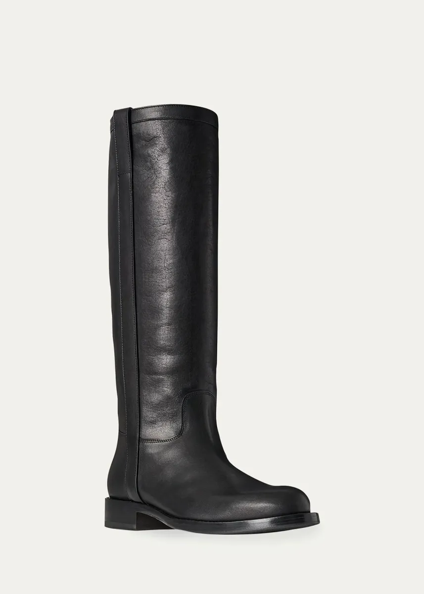 The Row Nobilis Leather Knee-High Riding Boots | Thumbnail 2 The Row Nobilis Leather Knee-High Riding Boots | Thumbnail 2