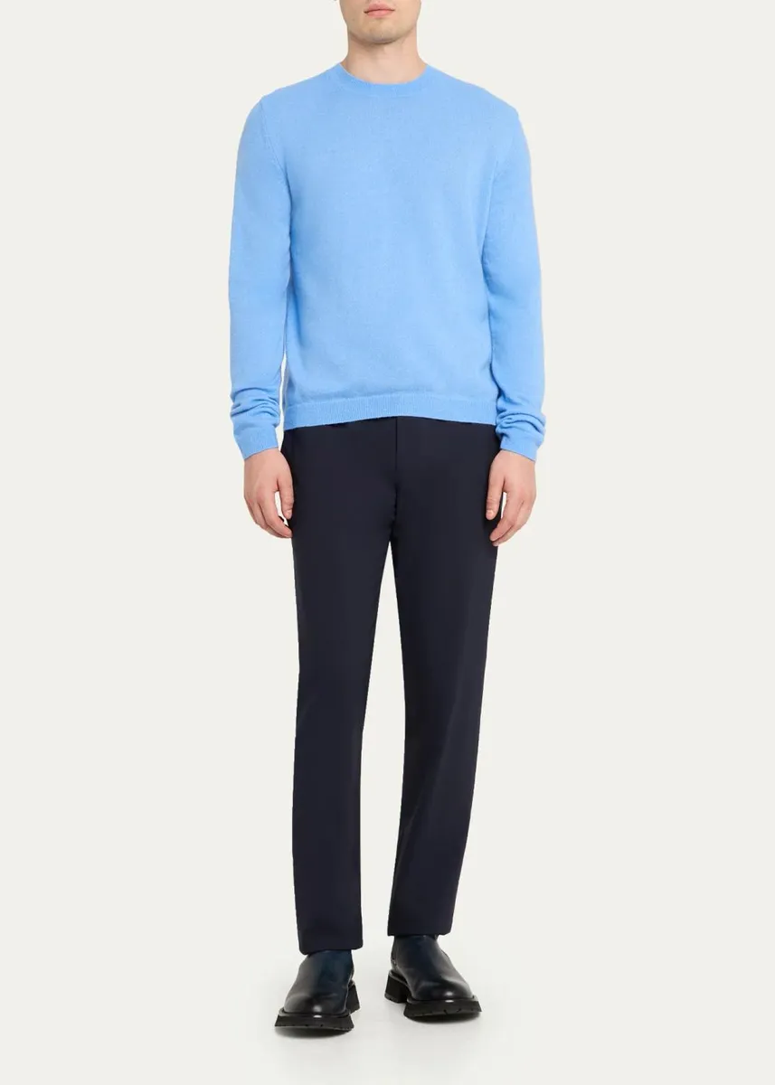 Iris Von Arnim Men's Cashmere & Silk Sweater | Thumbnail 2