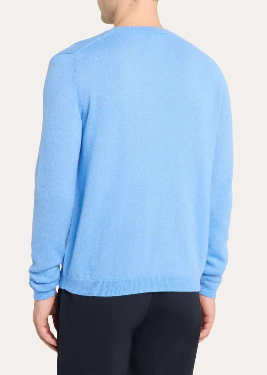 Iris Von Arnim Men's Cashmere & Silk Sweater | Thumbnail 3