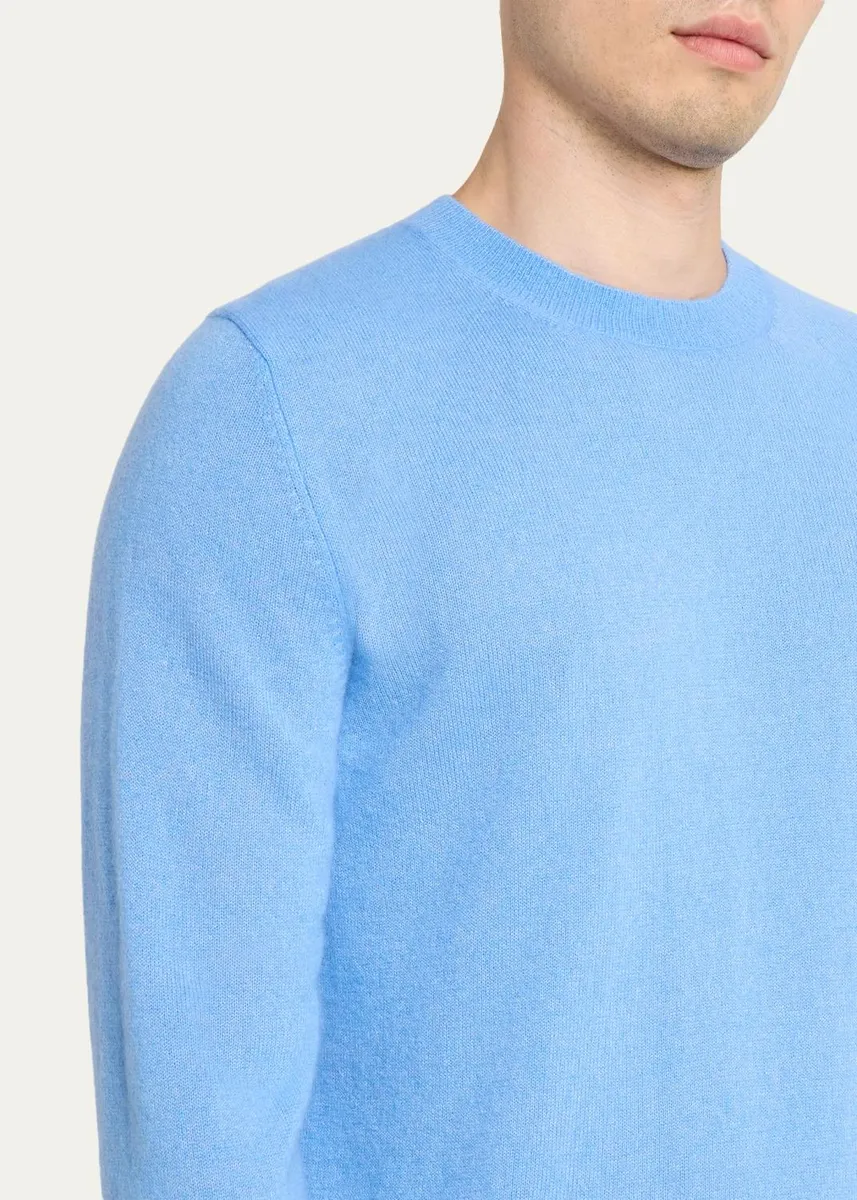 Iris Von Arnim Men's Cashmere & Silk Sweater | Thumbnail 5