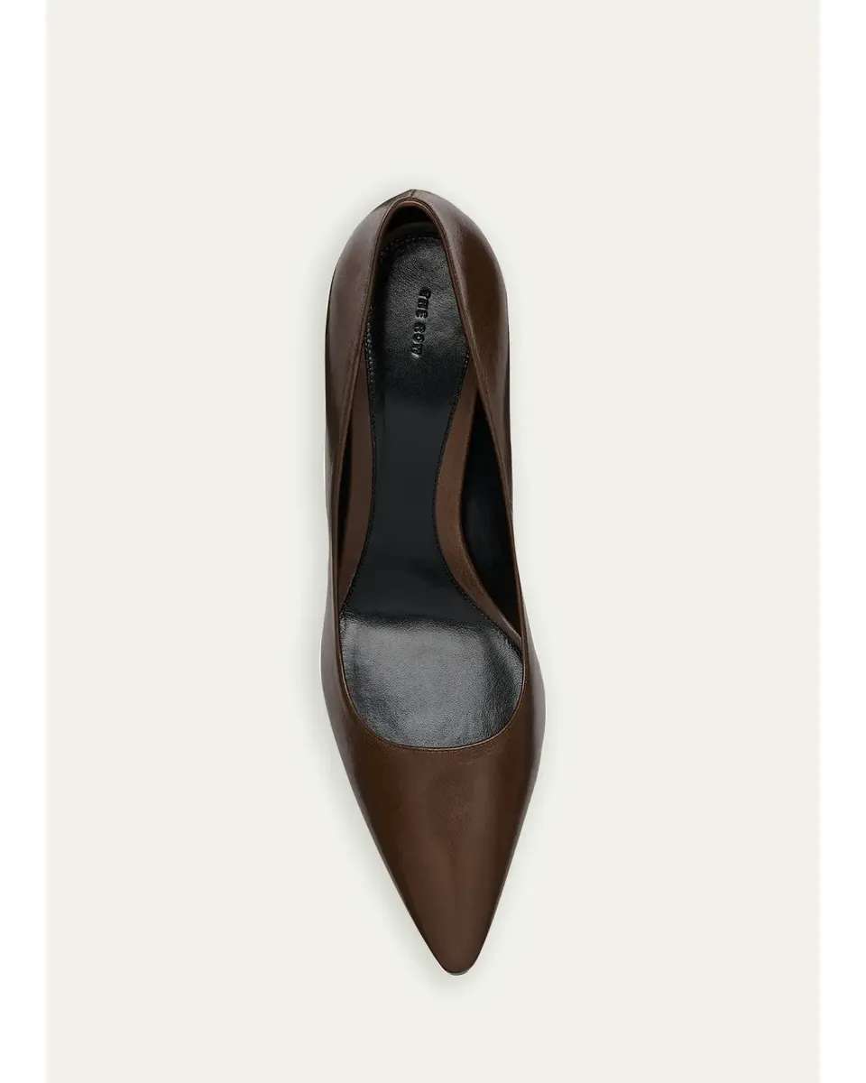 The Row Liisa Leather Kitten-Heel Pumps | Thumbnail 2 The Row Liisa Leather Kitten-Heel Pumps | Thumbnail 2